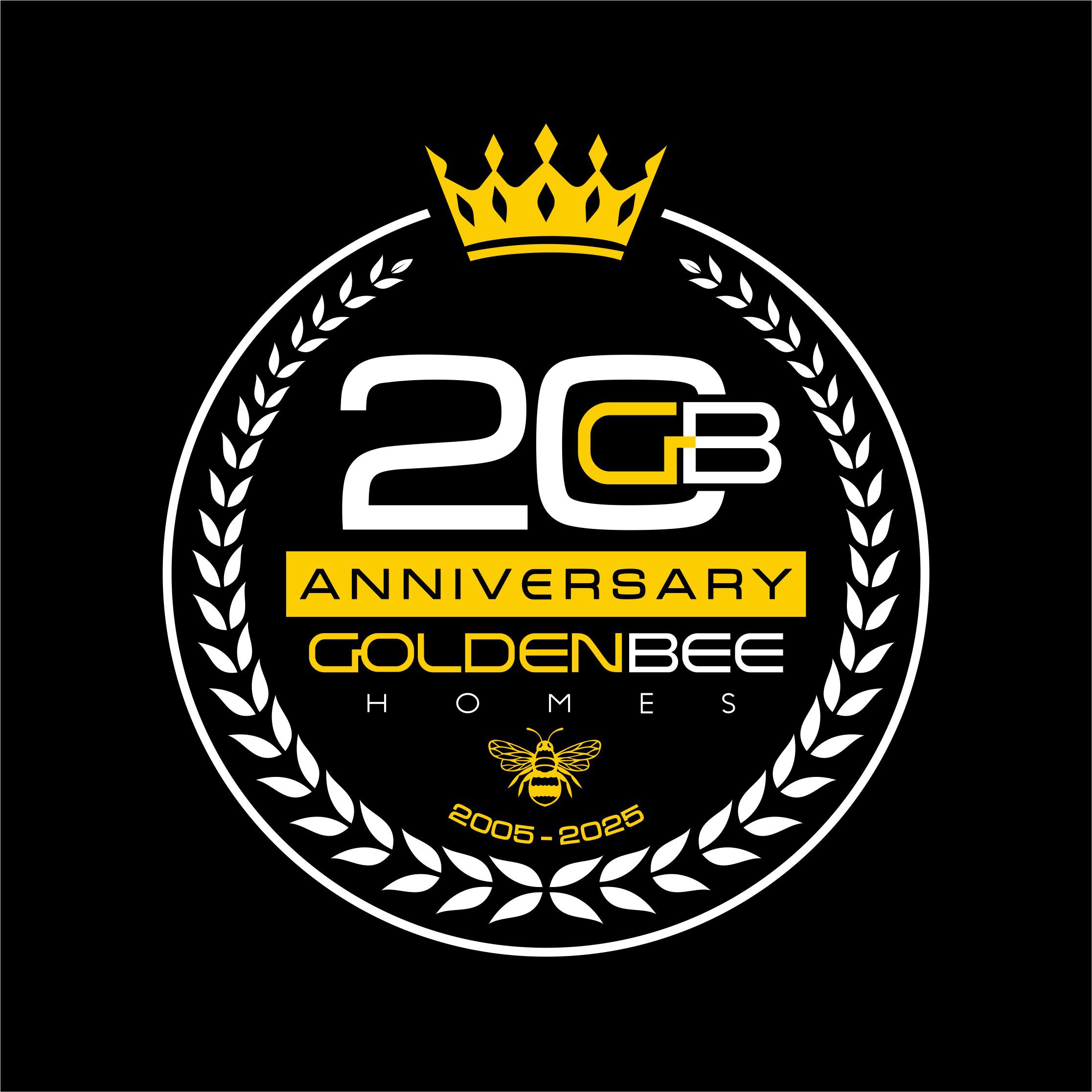 Elegant & Regal 20th Anniversary Logo for Luxury Home Renovation Firm