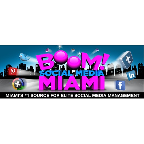 Boom Social Media Miami needs a new banner ad