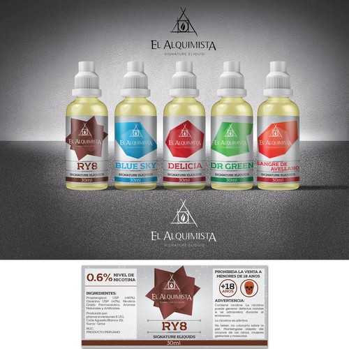 Premium e-liquids Labels