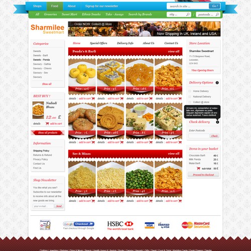 Masti.co.uk - the Online Asian Shopping Mall Overhaul (By Asian we mean Indian/Pakistani))