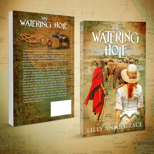 THE WATERING HOLE : A Young Adult Fiction Book Cover and E Book Cover design.