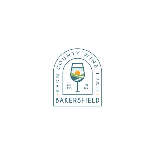 Logo design for a wine trail