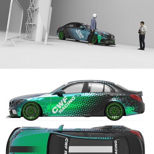 Car wrap - restoration company - racing car