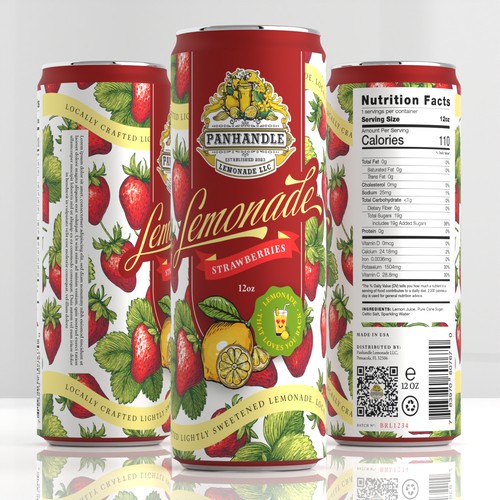 Lemonade Can Label