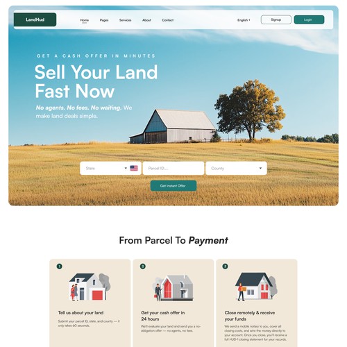 Landing page Design