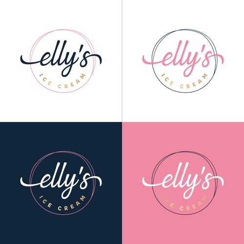 Elly's Ice Cream Logo