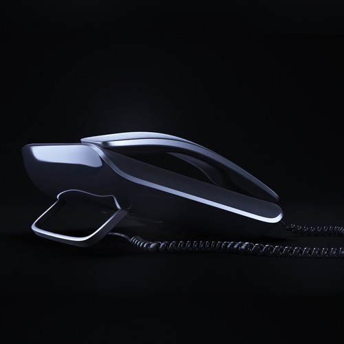 Design and 3D model for a modern business telephone
