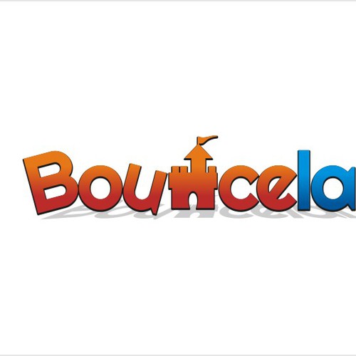 Exciting, playful logo design for a new range of Bouncy Castles