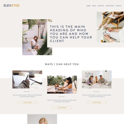 Squarespace Website for Business Coach