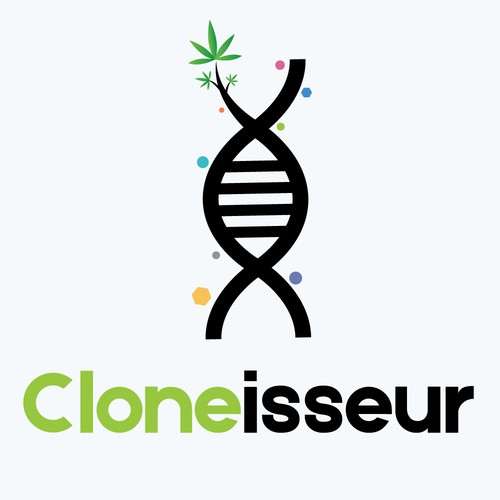 Cloned marijuana plant concept for Cloneisseur