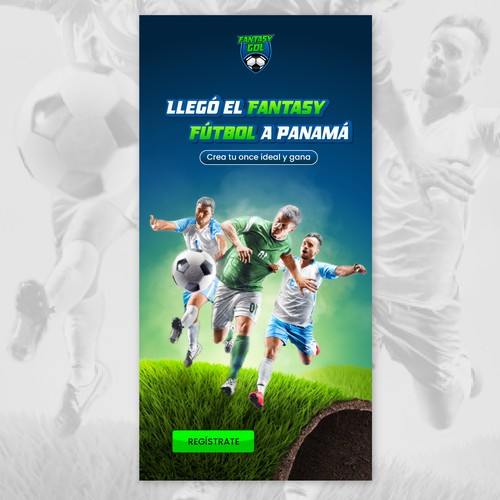 Visual art design for fantasy football platform