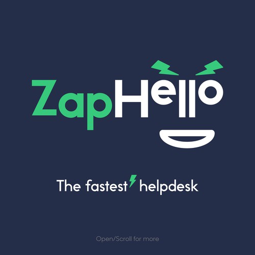 "ZapHello" logotype