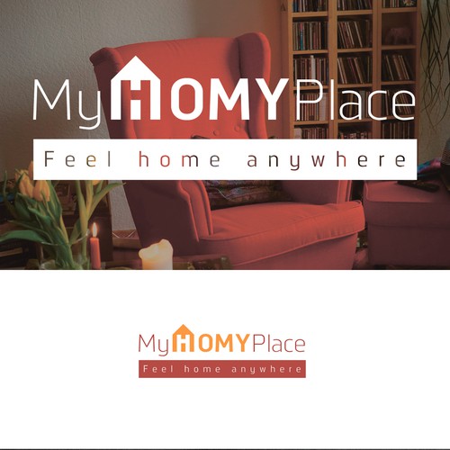 Logo concept for interior design studio MyHOMYplace