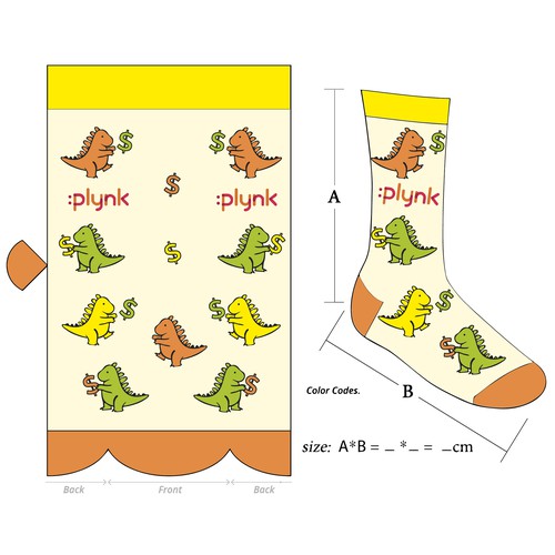 Design fun branded socks for students