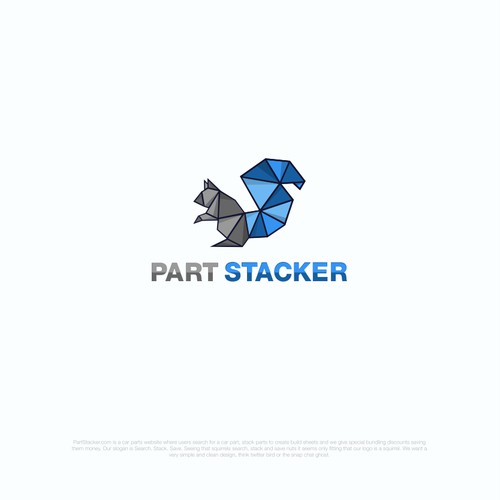 Bold and color full logo design for Part Stacker