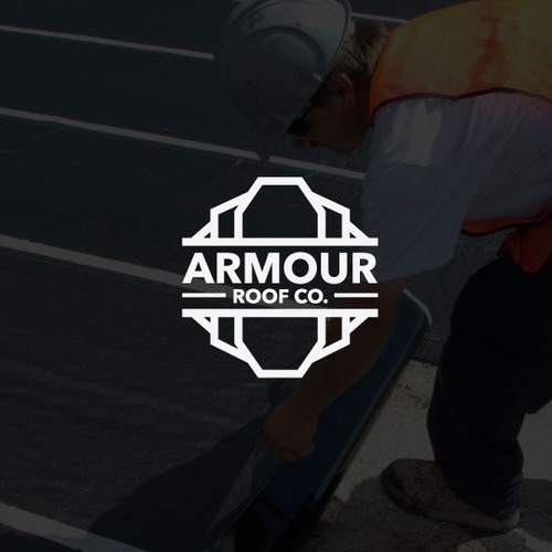 bold logo concept for armour roof co.