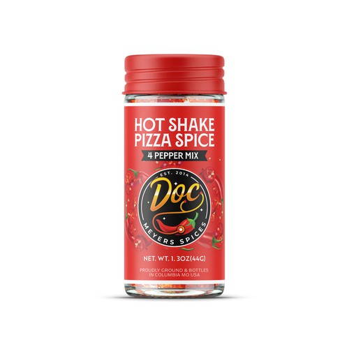 Spice Jar Label Design