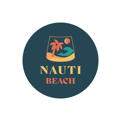Nauti Beach - Coconut Rum Brand Logo