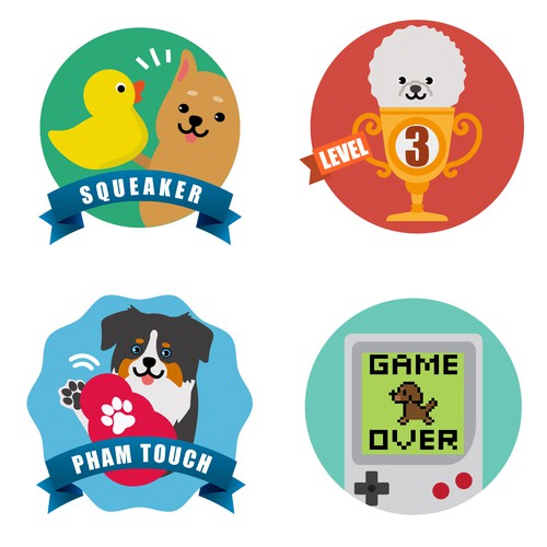 Badge Design fo Pet Toy App