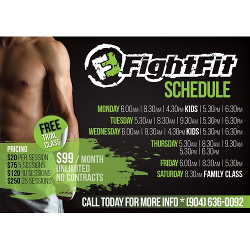 FightFit® Schedule