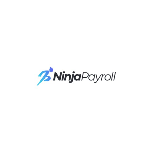 simple and playful ninja logo