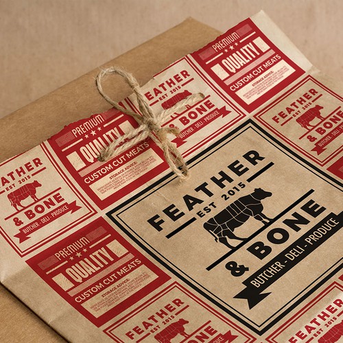 Feather & Bone Paper Design