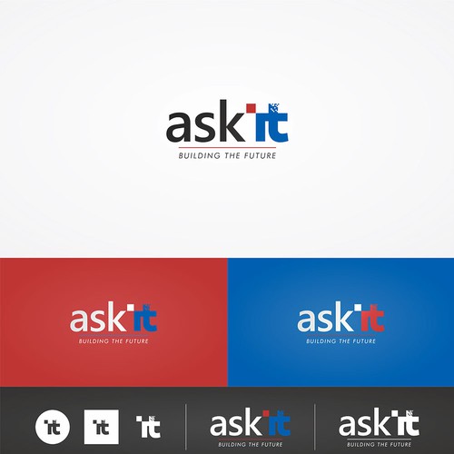 Ask IT Simple Logo Concept