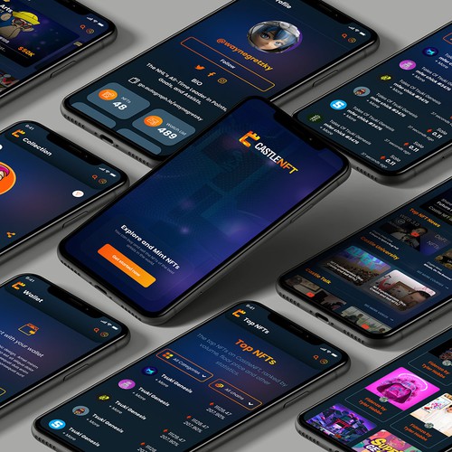 Castle NFT Mobile App Design