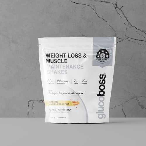 Weight Loss Stand Up Pouch Design
