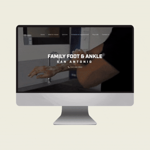 Sleek Squarespace Website for Ankle Surgeon & Patient Resources