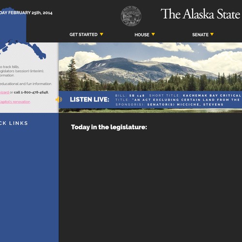 Alaska State Legislature site redesign