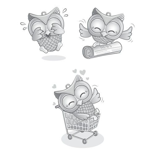 Mascot of an owl