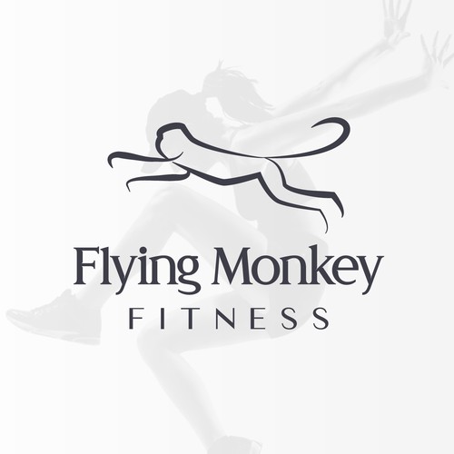 [ Available For Purchase ] -- declined logo proposal for Flying Monkey Fitness