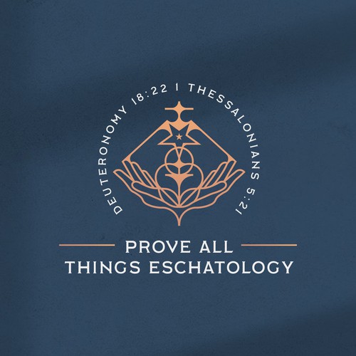 Logo design for prove all things eschatology