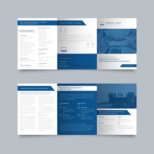 Brochure Design for WhiteHat LLC.