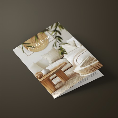 Brochure for a high-end interior design business
