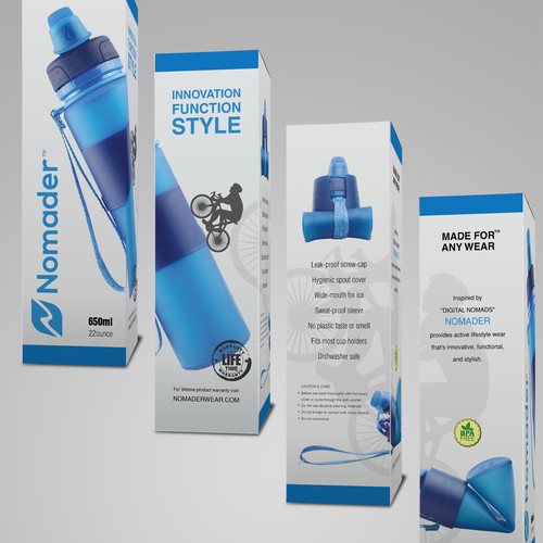 Packaging for soprts utility bottle