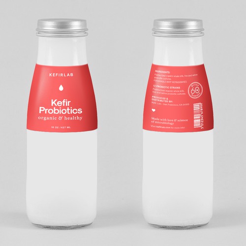 Kefir label design