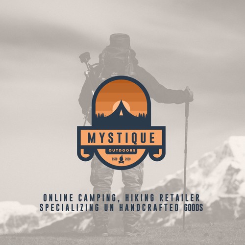The Camping Logo Theme Is Sunset