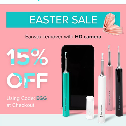 eCommerce Easter Promotion Email Design for health/beauty brand
