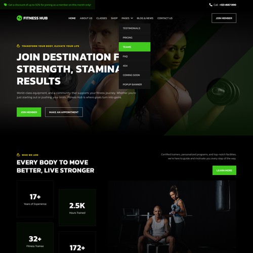 Fitness & Gym Website Design
