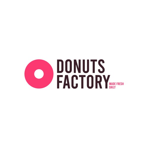 Simple yet bold logo for an donut shop