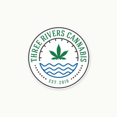sticker concept for cannabis store
