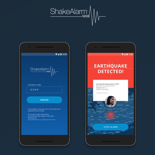 ShakeAlarm App