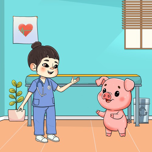 Vet Visit: Piggy Gets a Checkup