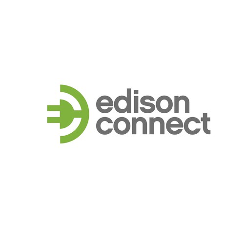 Help our company name is edison connect so just the letters ec (all in lower case) with a new logo and business card