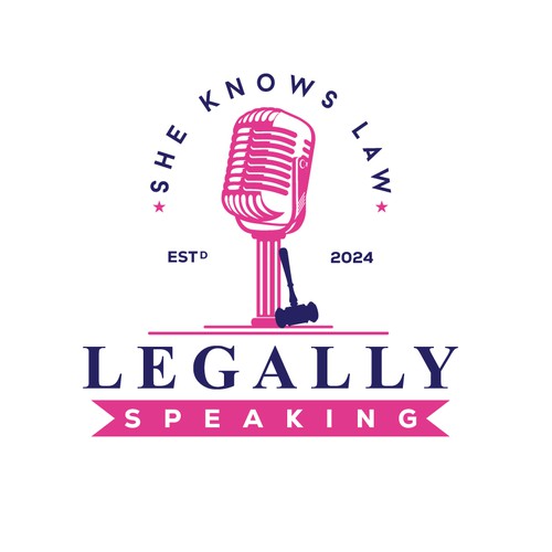 A bold logo for "Legally Speaking"