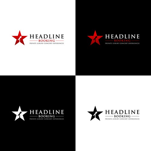 HEADLINE BOOKING Private concert booking company needs a redesign of his existing logo
