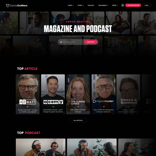 Magazine and podcast