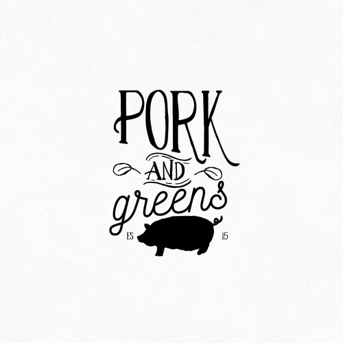 PORK AND GREENS LOGO